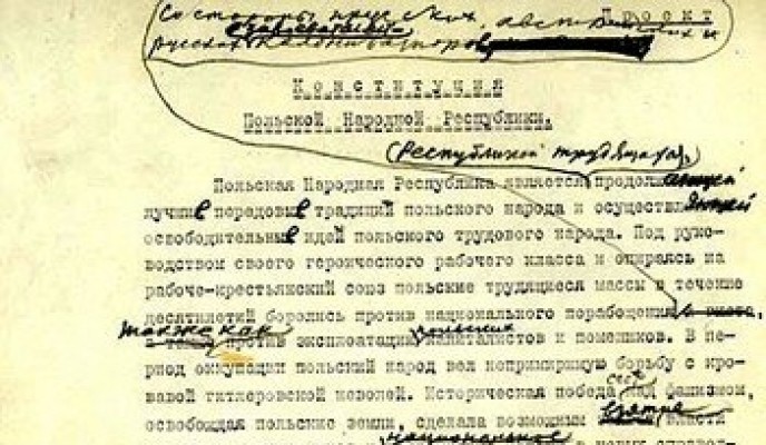 Konstytucja PRL poprawiona przez Stalina